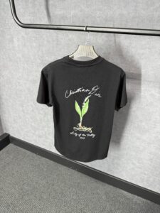 Christian Dior Black T-Shirt Simpele Logo - Afbeelding 2