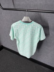 Christian Dior Oblique Mint Green T-Shirt - Afbeelding 2
