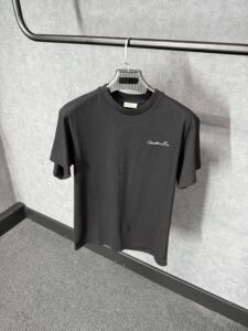 Christian Dior Black T-Shirt Simpele Logo