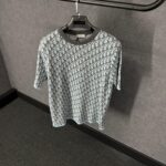 Christian Dior Oblique Blauw T-Shirt