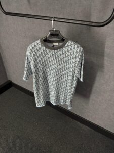 Christian Dior Oblique Blauw T-Shirt
