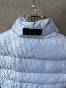 Christian Dior Oblique Bodywarmer Lightblue High Quality - Afbeelding 3