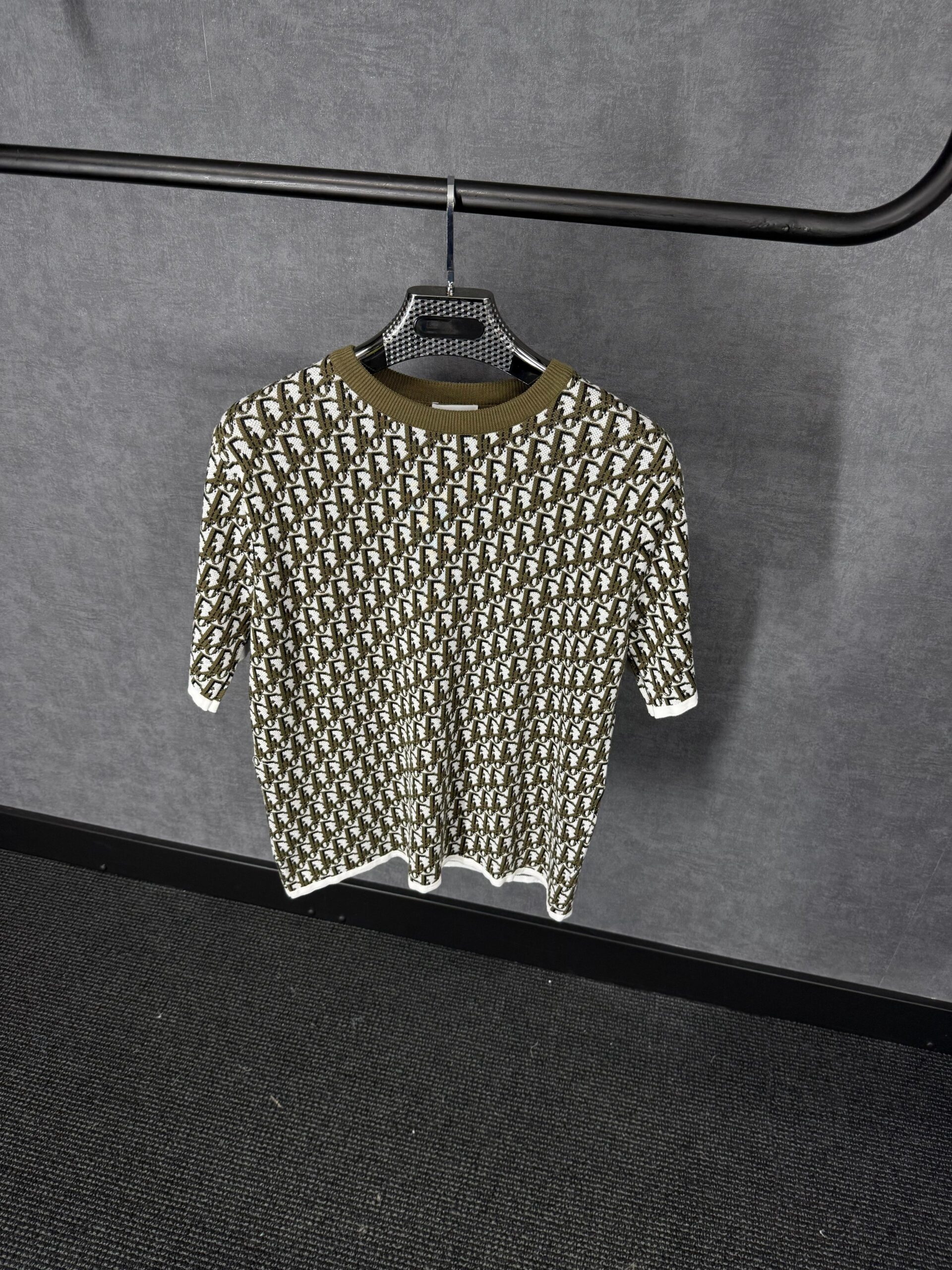 Christian Dior Oblique Groen T-Shirt - Afbeelding 1