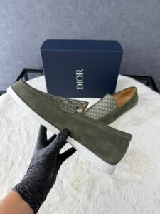 Christian Dior Green Instappers Oblique - Afbeelding 4