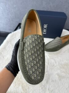 Christian Dior Green Instappers Oblique - Afbeelding 3