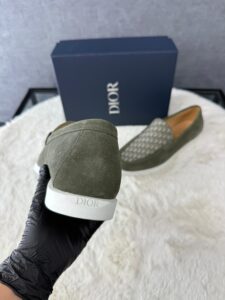 Christian Dior Green Instappers Oblique - Afbeelding 5