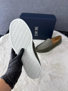 Christian Dior Green Instappers Oblique - Afbeelding 6