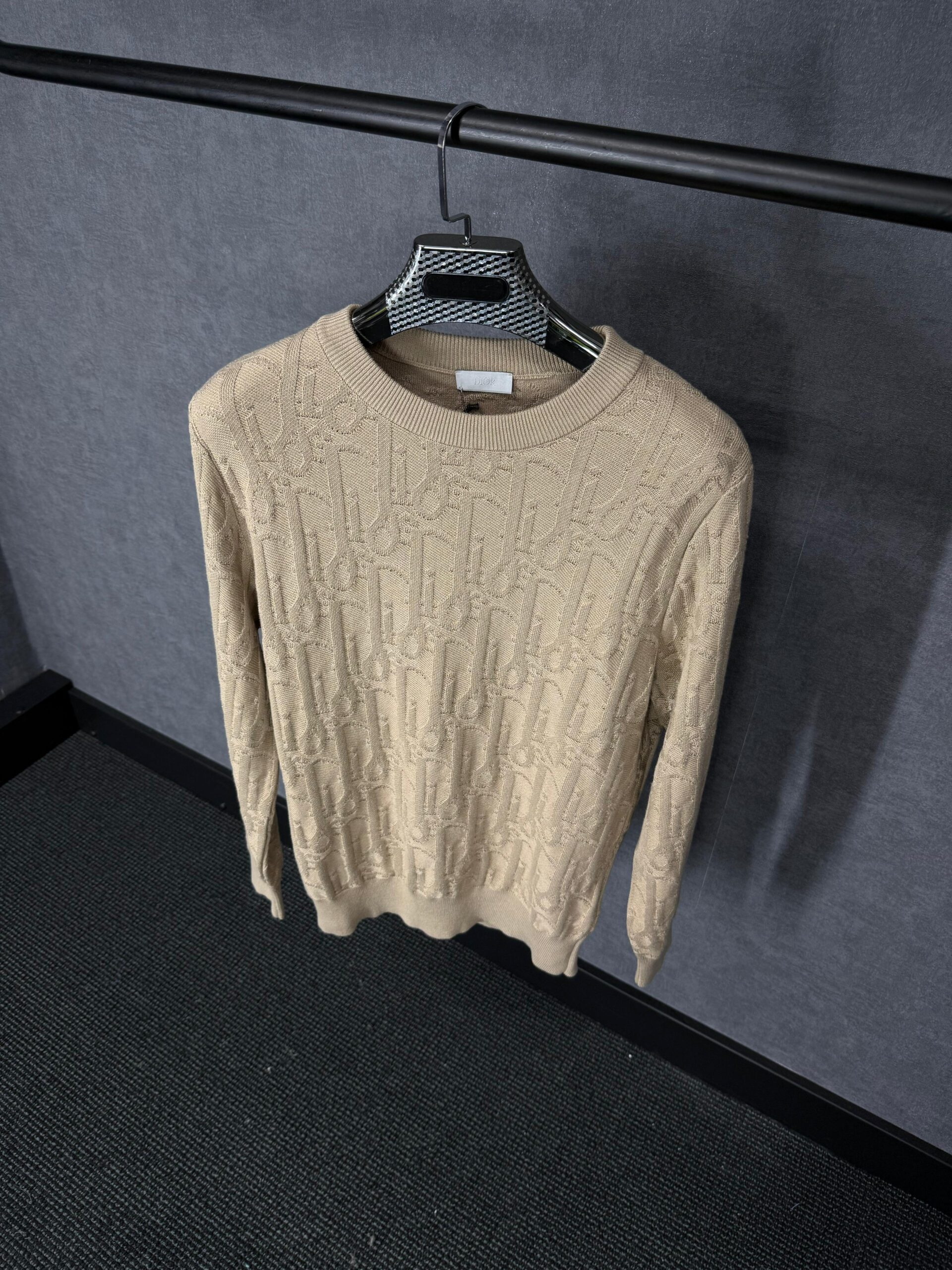Christian Dior Oblique Beige Sweater High Quality - Afbeelding 1