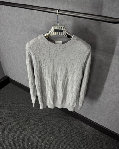 Christian Dior Oblique Beige Sweater High Quality