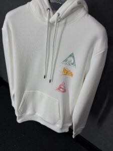 Christian Dior White Logo Side Hoody High Quality - Afbeelding 2