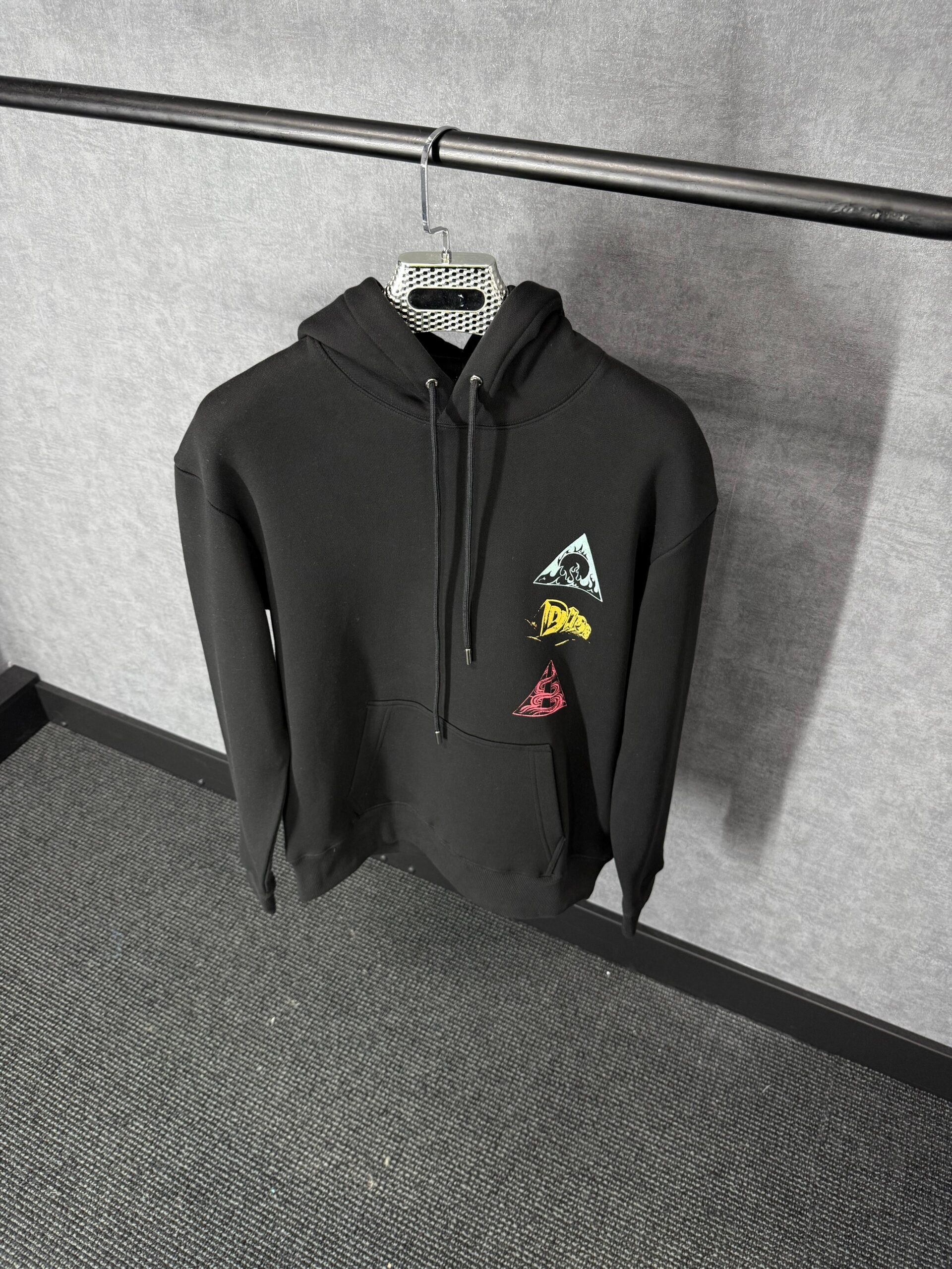 Christian Dior Black Logo Side Hoody High Quality - Afbeelding 1