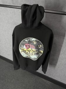 Christian Dior Black Logo Side Hoody High Quality - Afbeelding 3