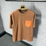 Dolce Gabbana Brown T-Shirt Pocket Logo