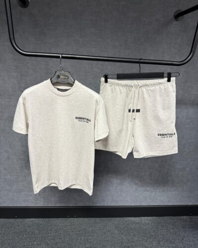 Essentials Fear Of God Light Oatmeal Summer Set Beige