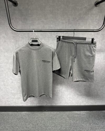 Essentials Fear Of God Light Oatmeal Summer Set Antraciet