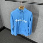 Balenciaga Blue Hoody Big Text