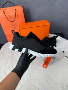 Hermes Bouncing Sneakers Black Ribbels - Afbeelding 2