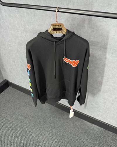 Off-White Black Hoody Orange Logo