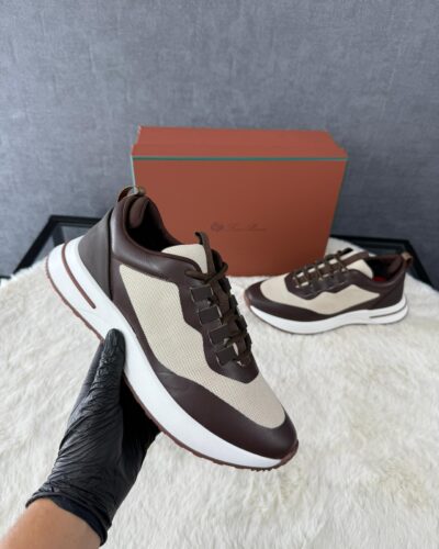 Loro Piana Walk-In Sneakers Brown