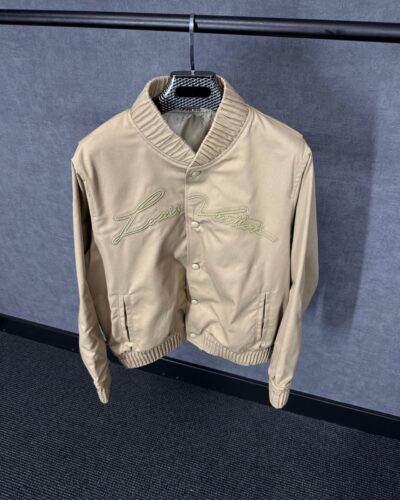Louis Vuitton Bomber Beige Jacket High Quality