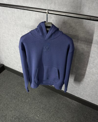 Louis Vuitton Dark Blue Hoody High Quality