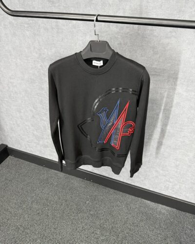 Moncler Black Sweater Big Logo