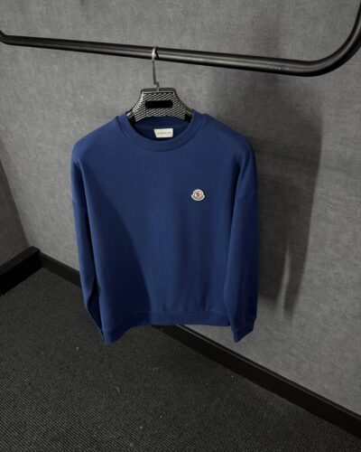Moncler Basic Logo Sweater Dark Blue
