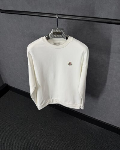 Moncler Basic Logo Sweater White