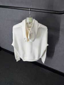 Moncler White Hoody High Quality - Afbeelding 3