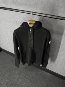 Moncler Black Wool Hoody High Quality