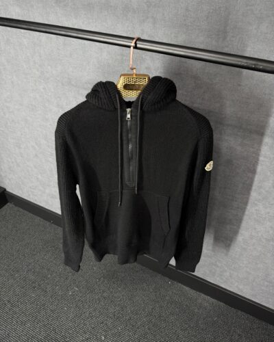 Moncler Black Wool Hoody High Quality