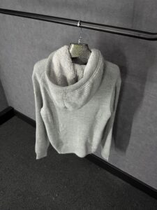 Moncler Grey Wool Hoody High Quality - Afbeelding 3