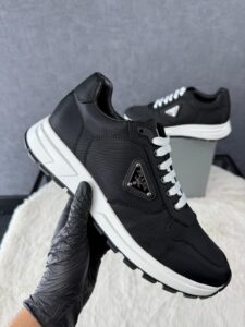 Prada Black/White Sneakers - Afbeelding 2