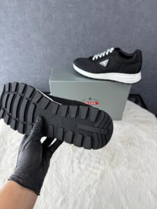 Prada Black/White Sneakers - Afbeelding 5