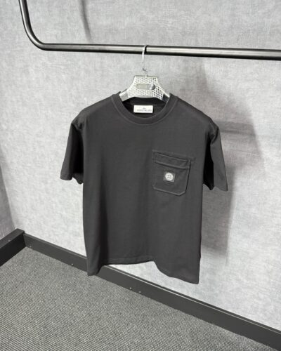 Stone Island Black Pocket Logo T-Shirt