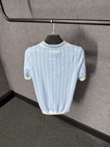 Casablanca Light Blue Polo Patroon Logo - Afbeelding 2