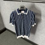 Casablanca Dark Blue Polo Patroon Logo