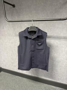 Prada Dark Blue Pocket Vest