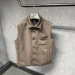 Prada Dark Brown Pocket Vest