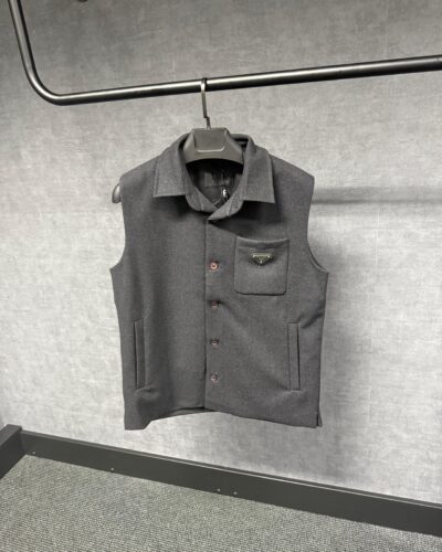Prada Antraciet Grijs Pocket Vest