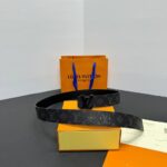 Louis Vuitton Black Riem Monogram