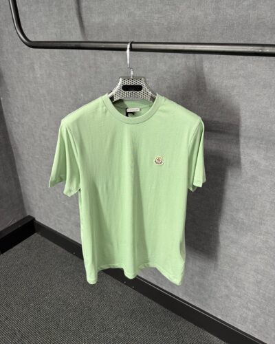 Moncler Mint Green T-Shirt Simpel Logo