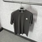Moncler Black T-Shirt Simpel Logo