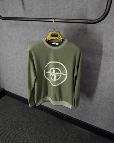 Stone Island Sweater Groen Rand