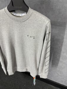 Off-White Grey Sweater Arm Logo - Afbeelding 2