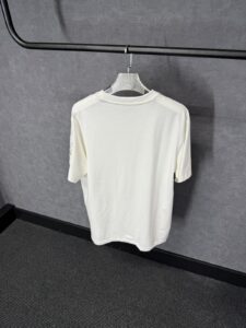 Moncler White T-Shirt White Text Logo - Afbeelding 3