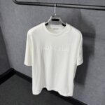 Moncler White T-Shirt White Text Logo