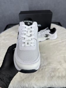 Chanel Wit Sneakers Black Logo - Afbeelding 6