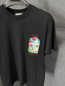 Casablanca Black T-Shirt Roses - Afbeelding 2