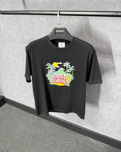 Casablanca Black T-Shirt Palmboom